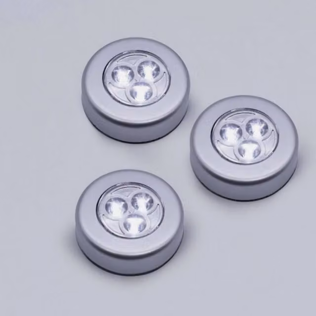 Marco Paul Minimalist Portable LED Battery Lights in Silver