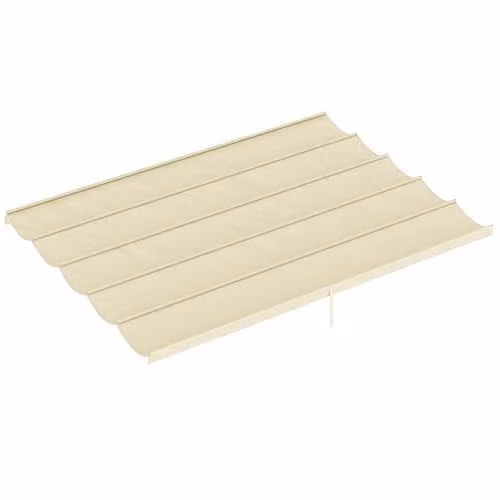 Outsunny Retractable Pergola Shade Cover Replacement in White or Beige