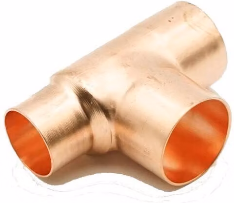 PrimaPlus Grey Copper Endfeed Reduced Tee 35 x 28 x 35mm