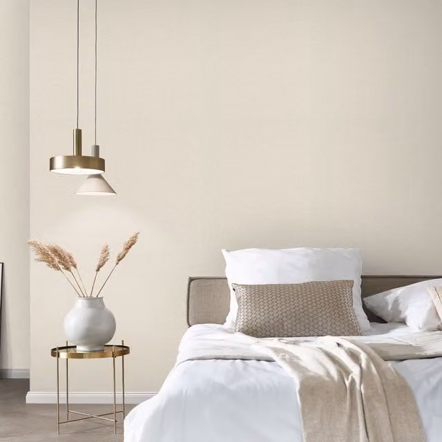 Erismann Abstract Textile Style Vinyl Wallpaper in Beige