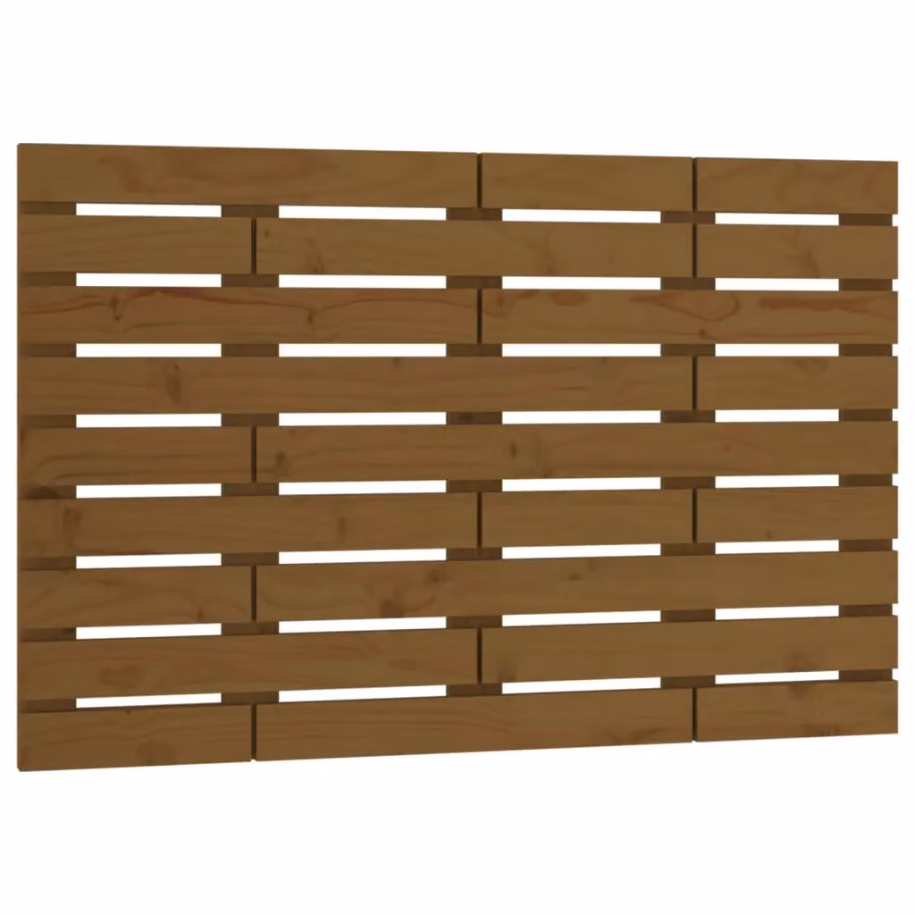 Berkfield Home Rustic Solid Wood Pine Wall Headboard in Honey Brown, W: 96 cm, D: 3 cm, H: 63 cm – 2