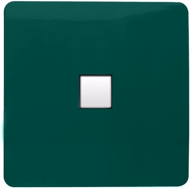 Trendi Switch 1 Gang RJ45 Cat 6 Ethernet Socket in Dark Green – 1