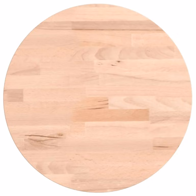 Berkfield Home Round Solid Wood Beech Table Top, Brown, Diameter: 30 cm, Height: 2.5 cm