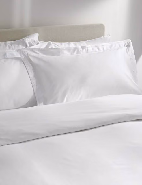 M&S White Egyptian Cotton 1000 Thread Count Bedding Set, 200 x 200 cm