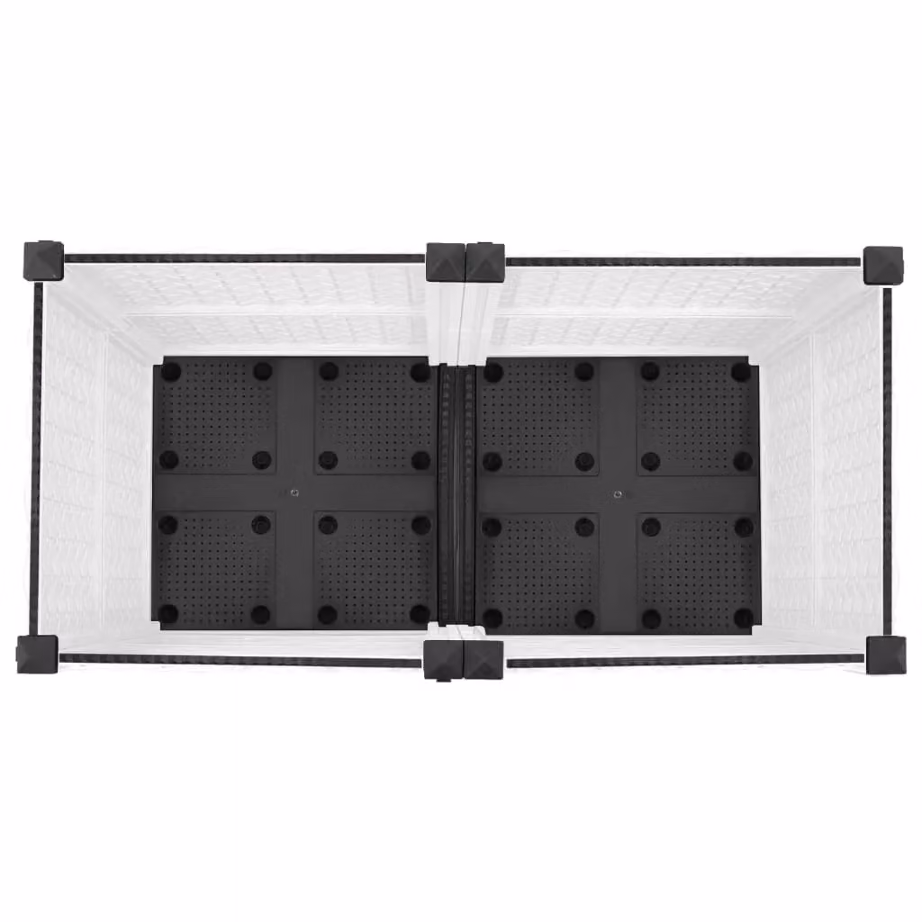 Berkfield Home White Polypropylene Raised Bed W/D/H: 80 x 40 x 38 cm – 2