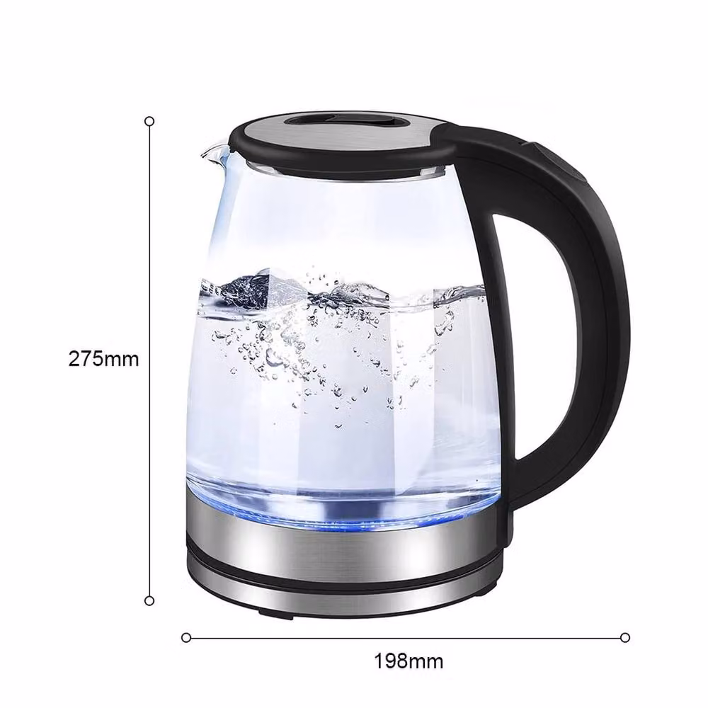 PAWNORA 1.8 l Glass Electric Kettle with Blue LED Illumination in Clear – 2