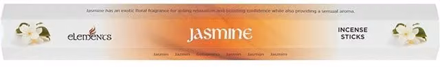 Elements Jasmine Floral Incense Sticks, 6 Packets, Orange