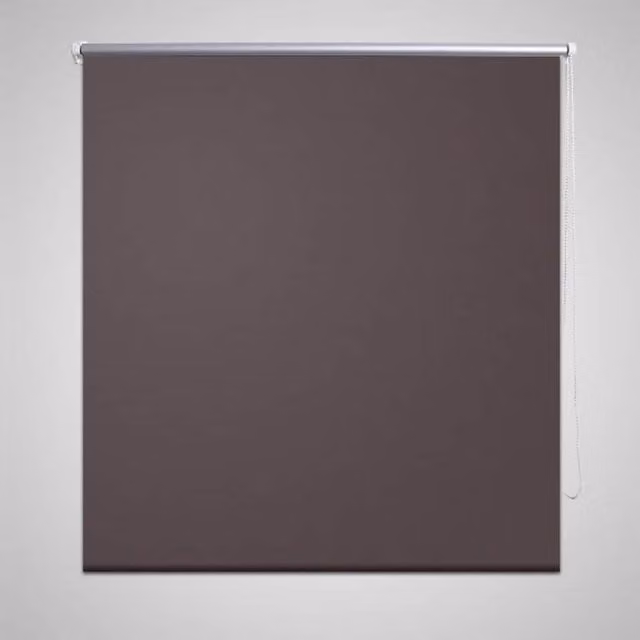 Berkfield Home Blackout Roller Blind, Brown, W: 120 cm, H: 175 cm