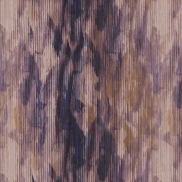Terrys Stratus Fabric in Aubergine Purple and Multicolour