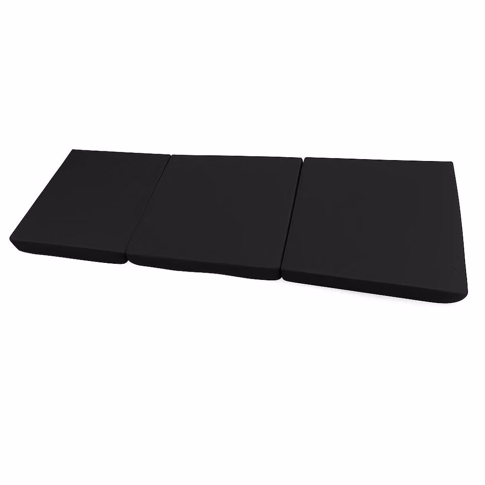 House of Home Single Size Black Folding Chair Bed with Foam Upholstery – 2