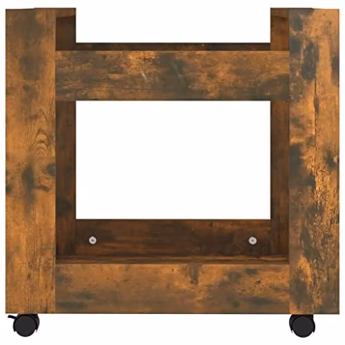 vidaXL Desk Trolley in Smoked Oak, W/D/H: 60 x 45 x 60 cm – 4