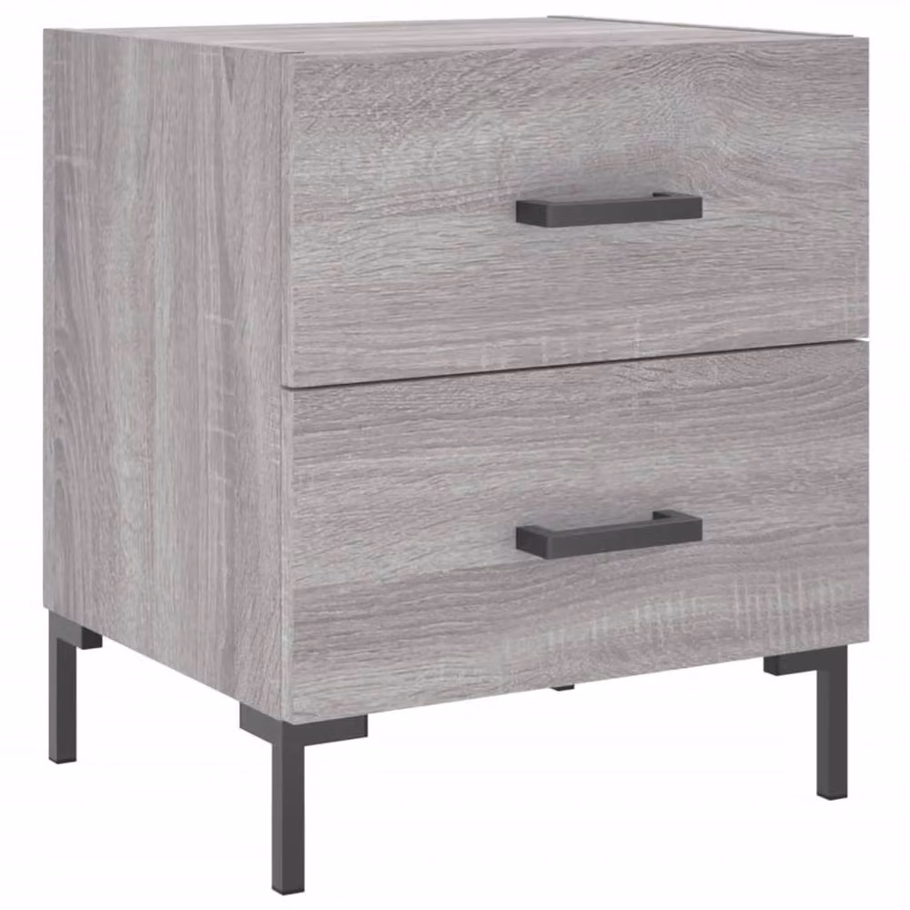 Berkfield Home Grey Sonoma Bedside Cabinet W/D/H: 40 x 35 x 47.5 cm – 2