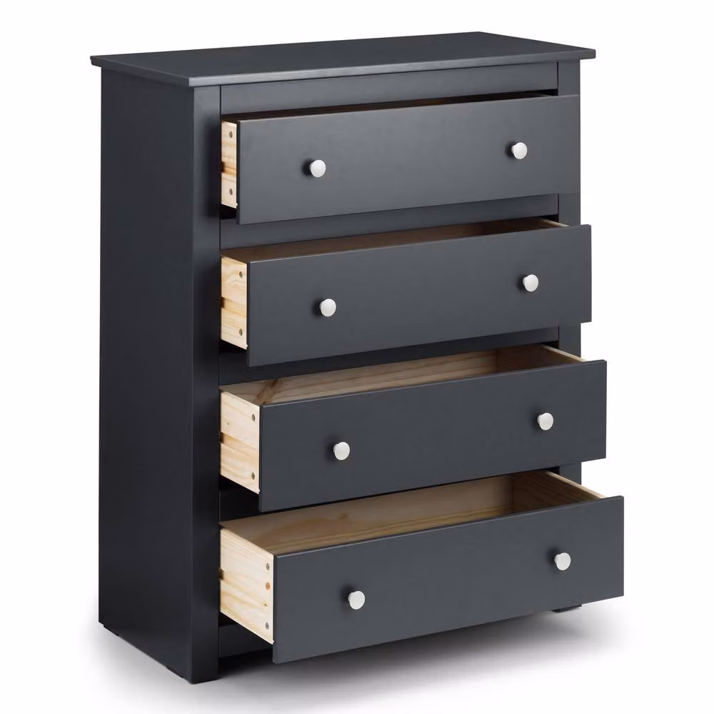 Cheshire Premium Hawthorne 4 Drawer Chest in Anthracite Grey – 2