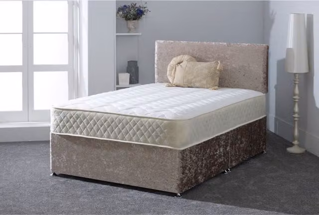 Starlight Beds Flame Hybrid Mattress, Soft Feel Memory Foam and Spring Support, White, W/D/H: 120 x 200 cm – 1