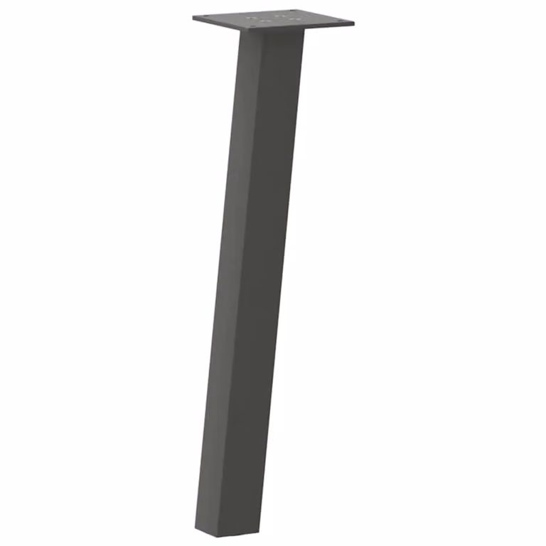 Berkfield Home Steel Coffee Table Legs, 4 Pieces, Anthracite Black, Height: 30 cm
