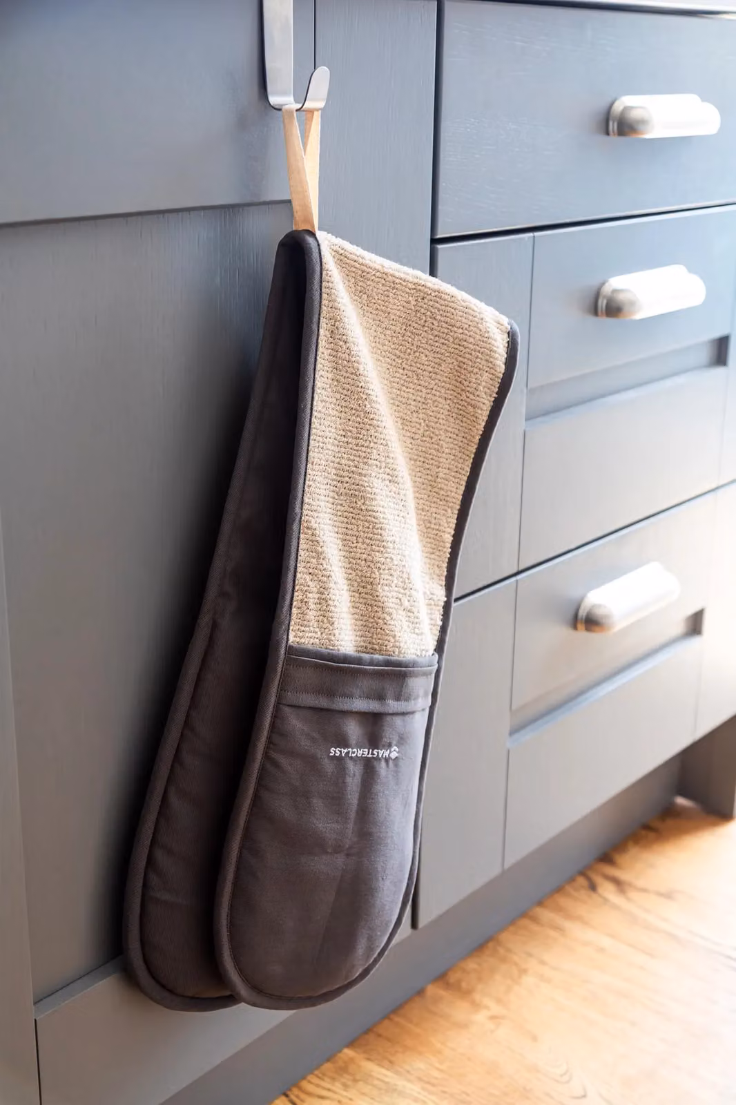 MasterClass Professional Non-Slip Cotton Oven Glove, Grey – 7