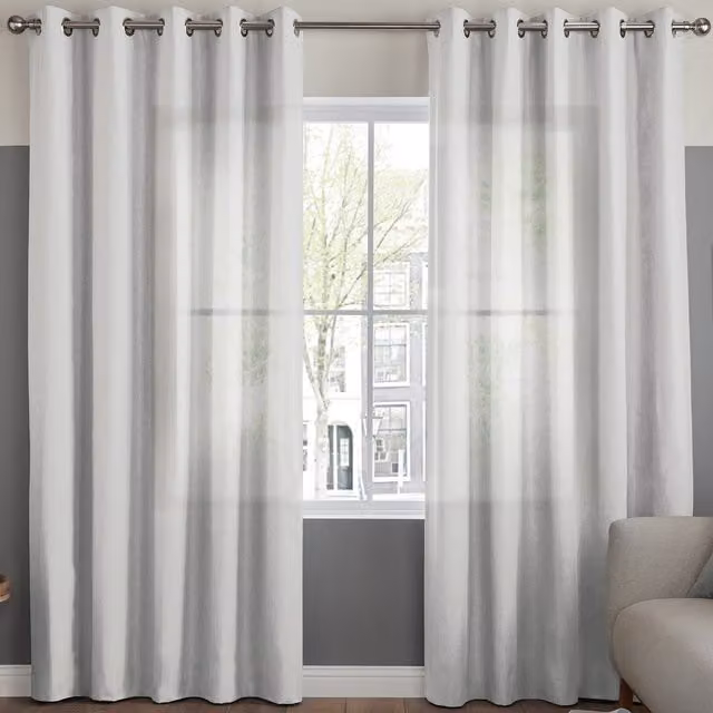 Terrys Felicity Made to Measure Sheer Voile Curtain Panel in Ivory