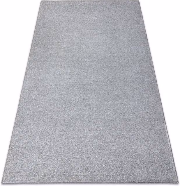 RugsX Indus Wall-To-Wall Rug in Silver, W: 150 cm, L: 400 cm
