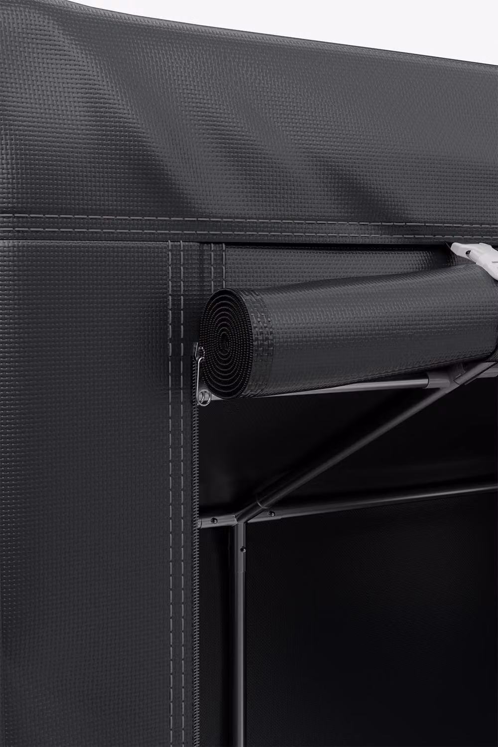 Living and Home Black Outdoor Garden Bike Shelter Tent with Roll-Up Zipper Door and Window, W/D/H: 182.88 x 121.0 x 167.0 cm – 3
