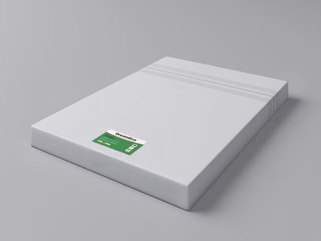DreamEco Antibacterial Comfort Foam Mattress in White, W/D/H: 90 x 190 x 15 cm
