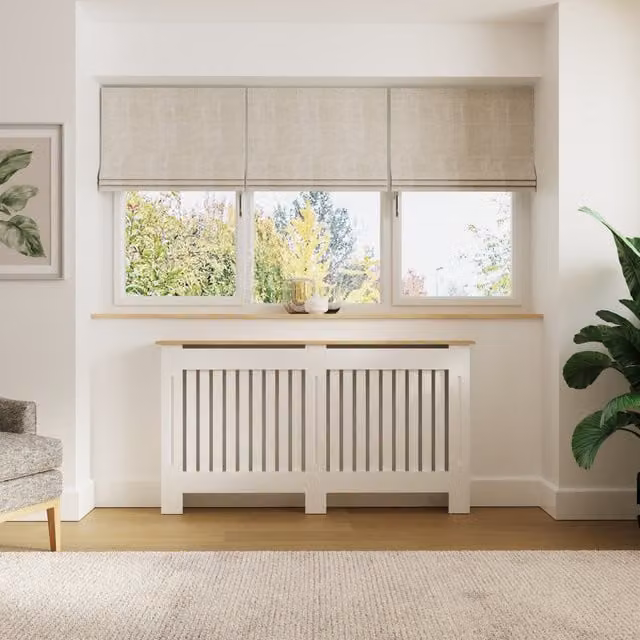 GFW Modern Radiator Cover in White or Grey