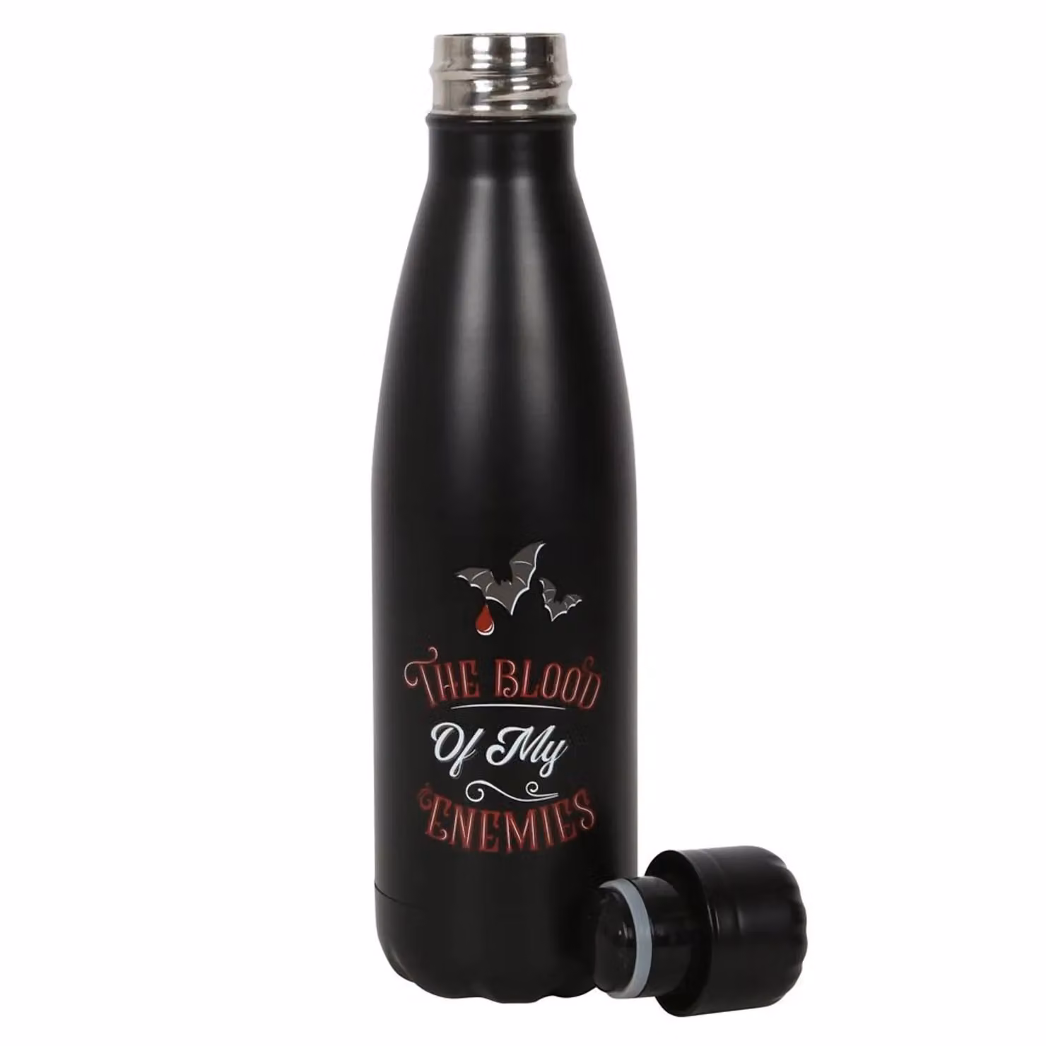 Something Different The Blood Of My Enemies Stainless Steel Water Bottle, Black, 500 ml – 2