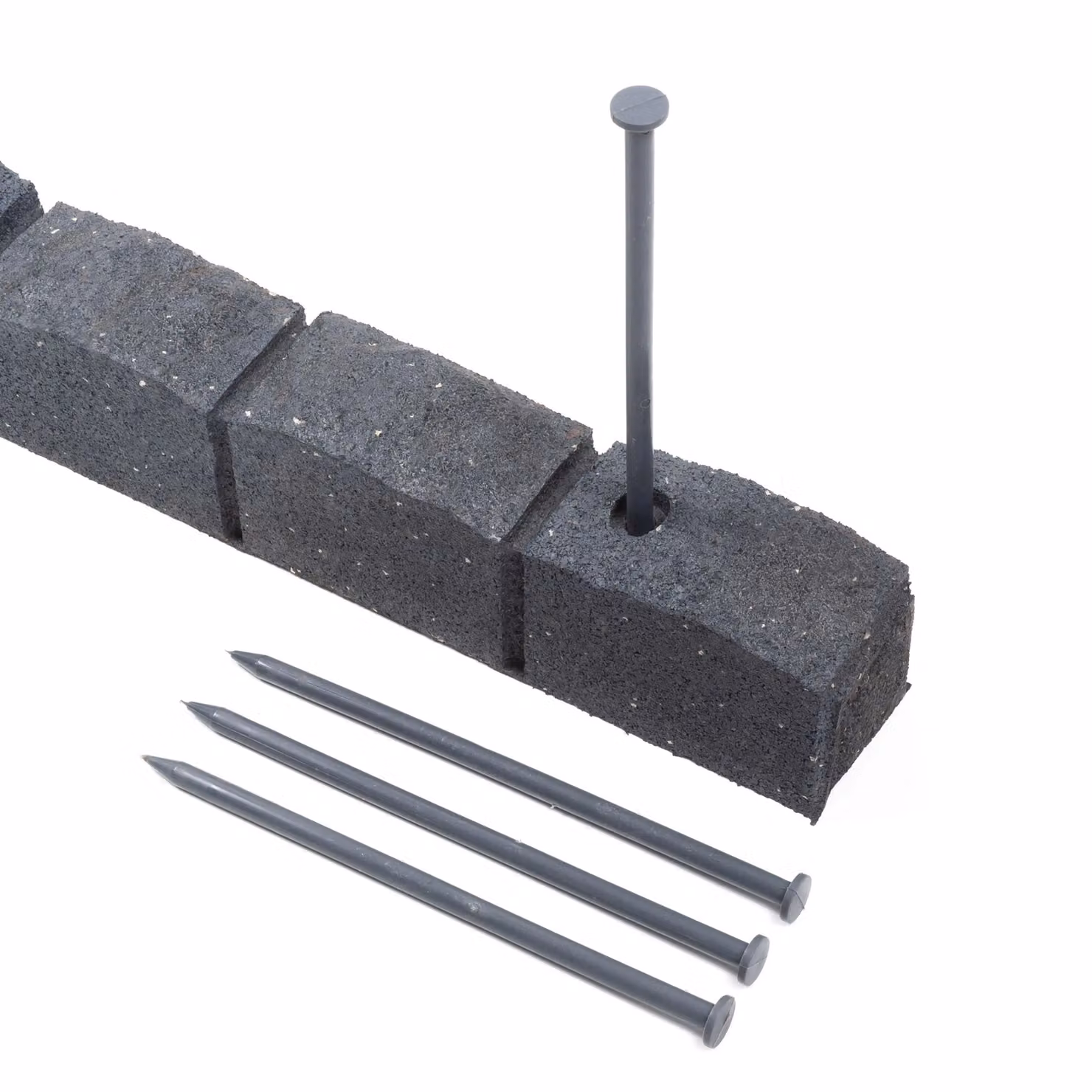 Nicoman Flexible Roman Stone Garden Lawn Edging, Grey, 24 Pack – 2