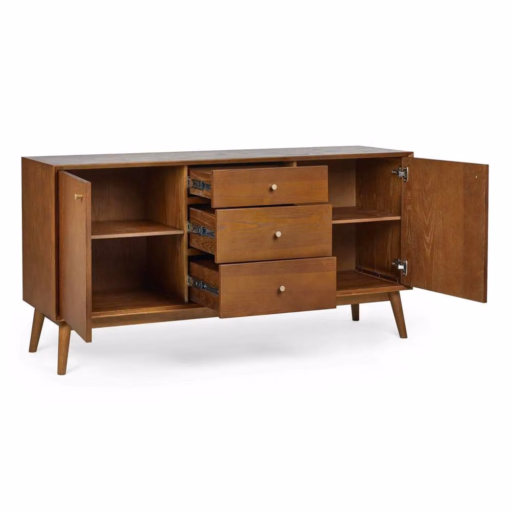 Cheshire Premium Macrae Large Ash Wood Sideboard in Brown – 2