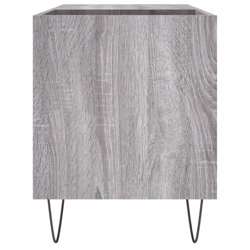 Berkfield Home Record Cabinet in Grey Sonoma, W/D/H: 85 x 38 x 48 cm – 3