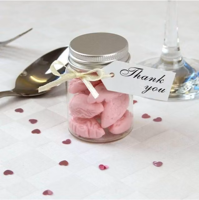 KDMD Pink Plastic Shrimps Mini Jar 5 Pack