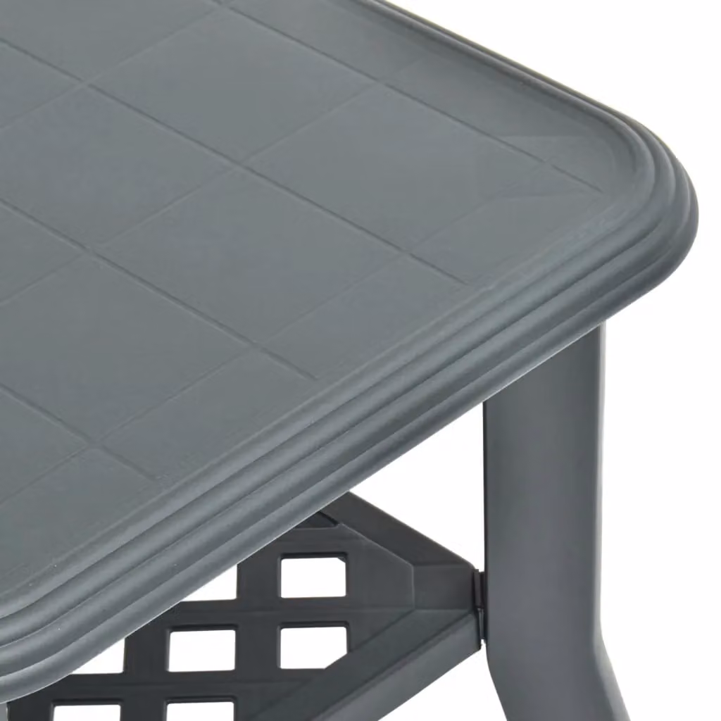 Berkfield Home Plastic Coffee Table in Green and Grey, W: 90 cm, D: 60 cm, H: 46 cm – 2