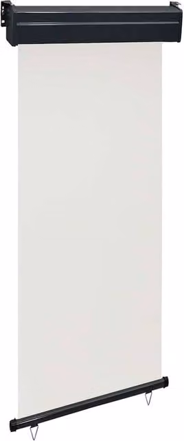 Berkfield Home Balcony Side Awning in Cream, W/H: 85 x 250 cm