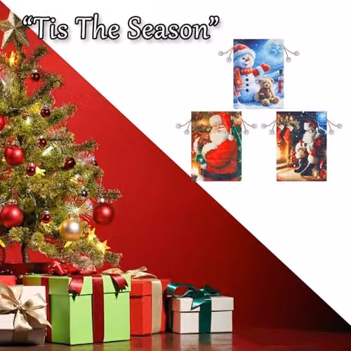 VFM e-Store Christmas Santa Sack in Multicolour, W: 60 cm, H: 80 cm – 5