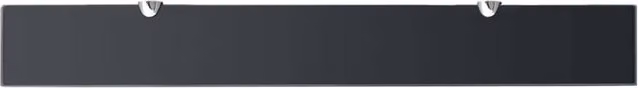 Berkfield Home Modern Floating Glass Wall Shelf in Black, W: 80 cm, D: 10 cm, H: 0.8 cm – 1