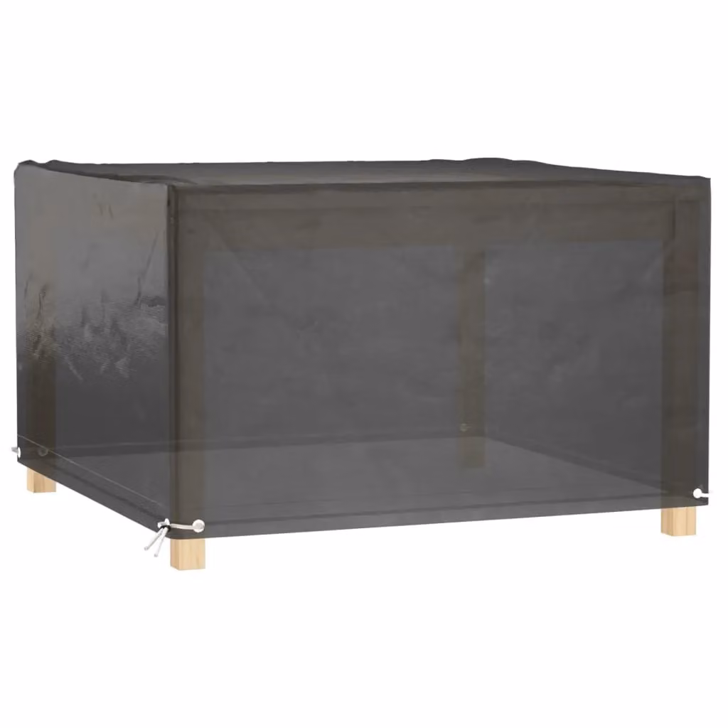 Berkfield Home Square Garden Furniture Cover in Black, W/D/H: 132 x 132 x 80 cm – 2