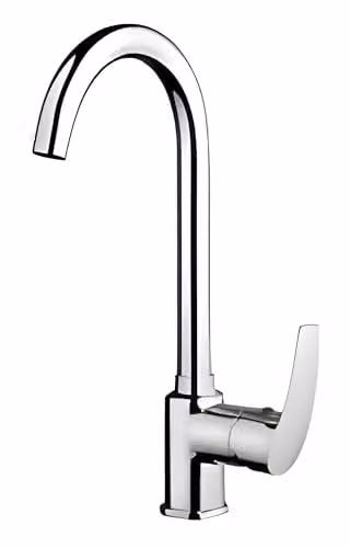Piralla Chrome Single Lever Kitchen Mixer Tap with Swivel Spout – 1