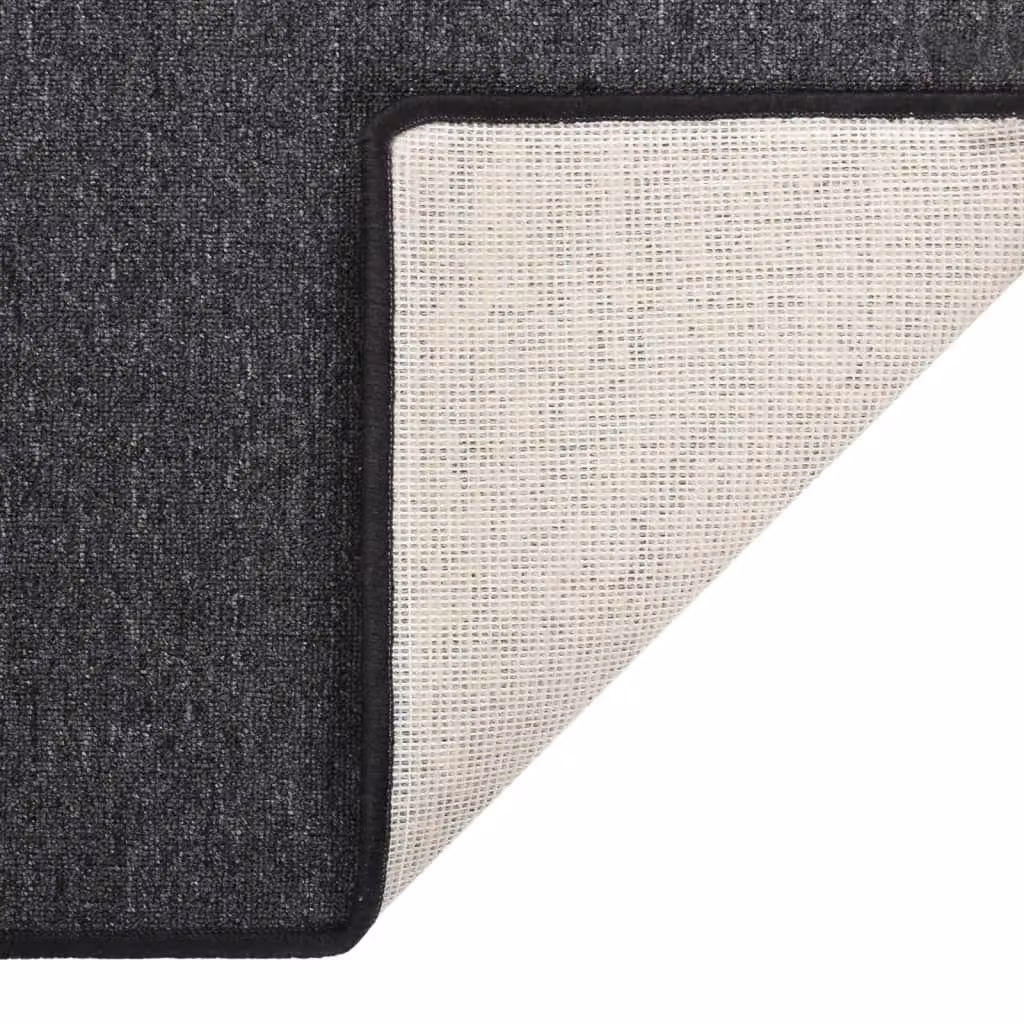 Berkfield Home Anthracite and Black Round Carpet Runner, Diameter: 100 cm – 3
