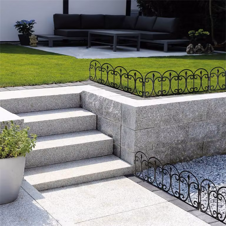 St Helens Black Plastic Garden Edge Fence, 4 Pack