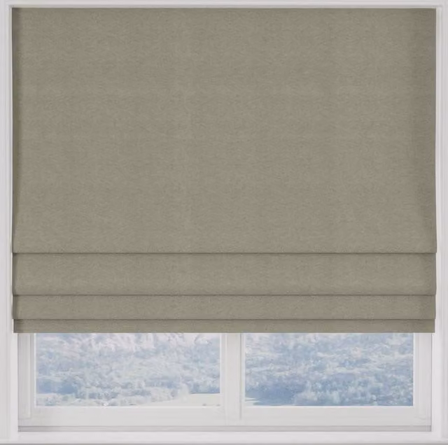 Terrys Modena Recycled Blackout Roman Blind in Grey