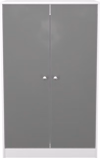 Ready Assembled 2 U Stowe 2 Door Midi Wardrobe in Mid Grey