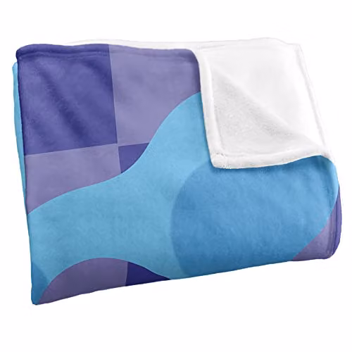 LOGOVISION Blue's Clues Super Soft Fleece Throw Blanket, Blue and White, W/D/H: 152 x 127 cm – 2