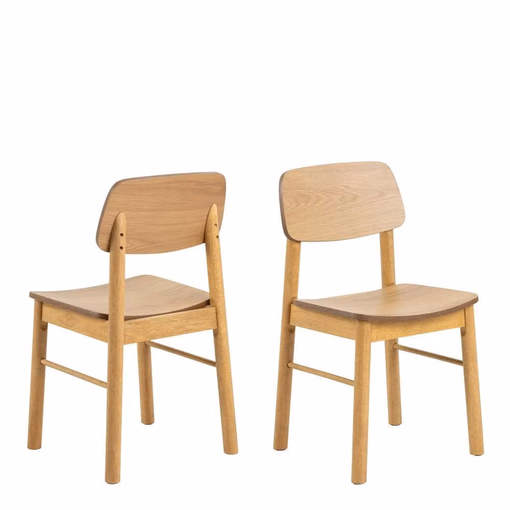 Wyld Haus Quietwood Oak Dining Chairs Set of 2 in Brown – 2