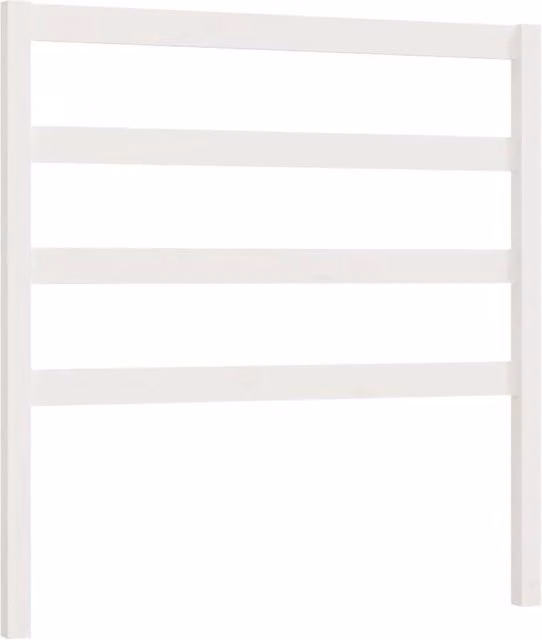 Berkfield Home White Solid Wood Pine Bed Headboard, W/D/H: 95 x 4 x 100 cm – 1