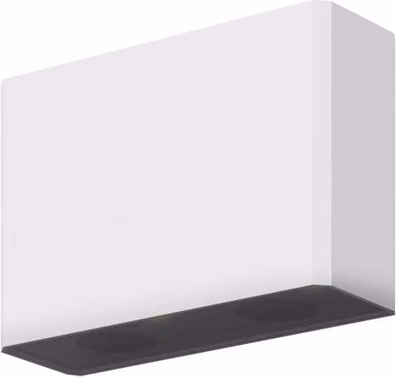 Netlighting White Aluminium Up and Down Outdoor LED Wall Lamp with 3000K Warm White Light and IP54 Rating