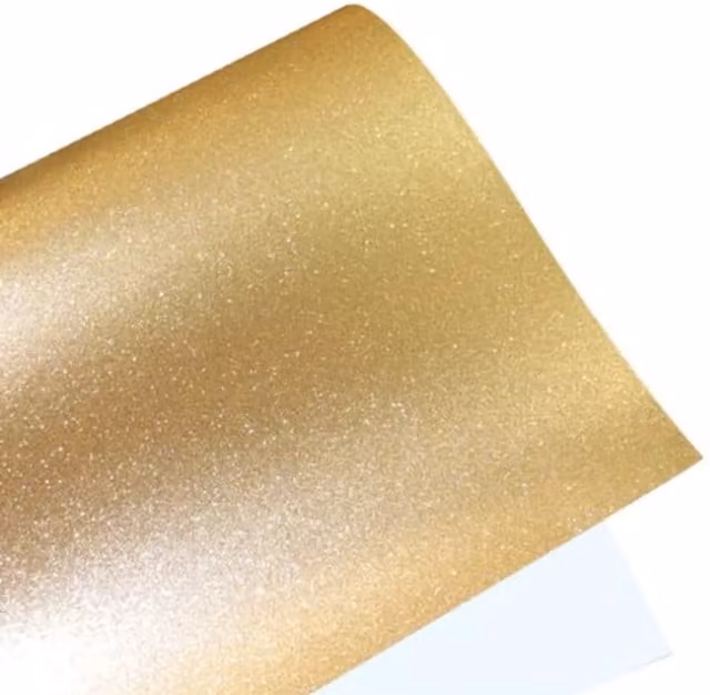 Syntego Gold Glitter Vinyl, 10 Pack