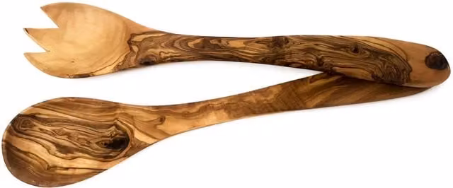 Verano Spanish Ceramics Brown Olive Wood Serving Spoon, 20 cm – 1
