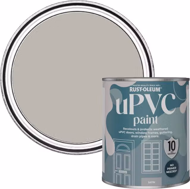 Rust-Oleum UPVC Paint in Satin Finish, 0.75 l