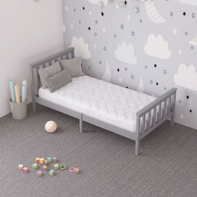 Aspire Kids Ortho Hybrid Spring and Foam Mattress in White, W/D: 120 x 200 cm