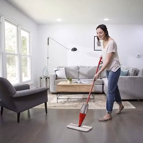 Vileda 1-2 Spray Max Double-Sided Microfibre Mop Refill in Red and Grey – 6