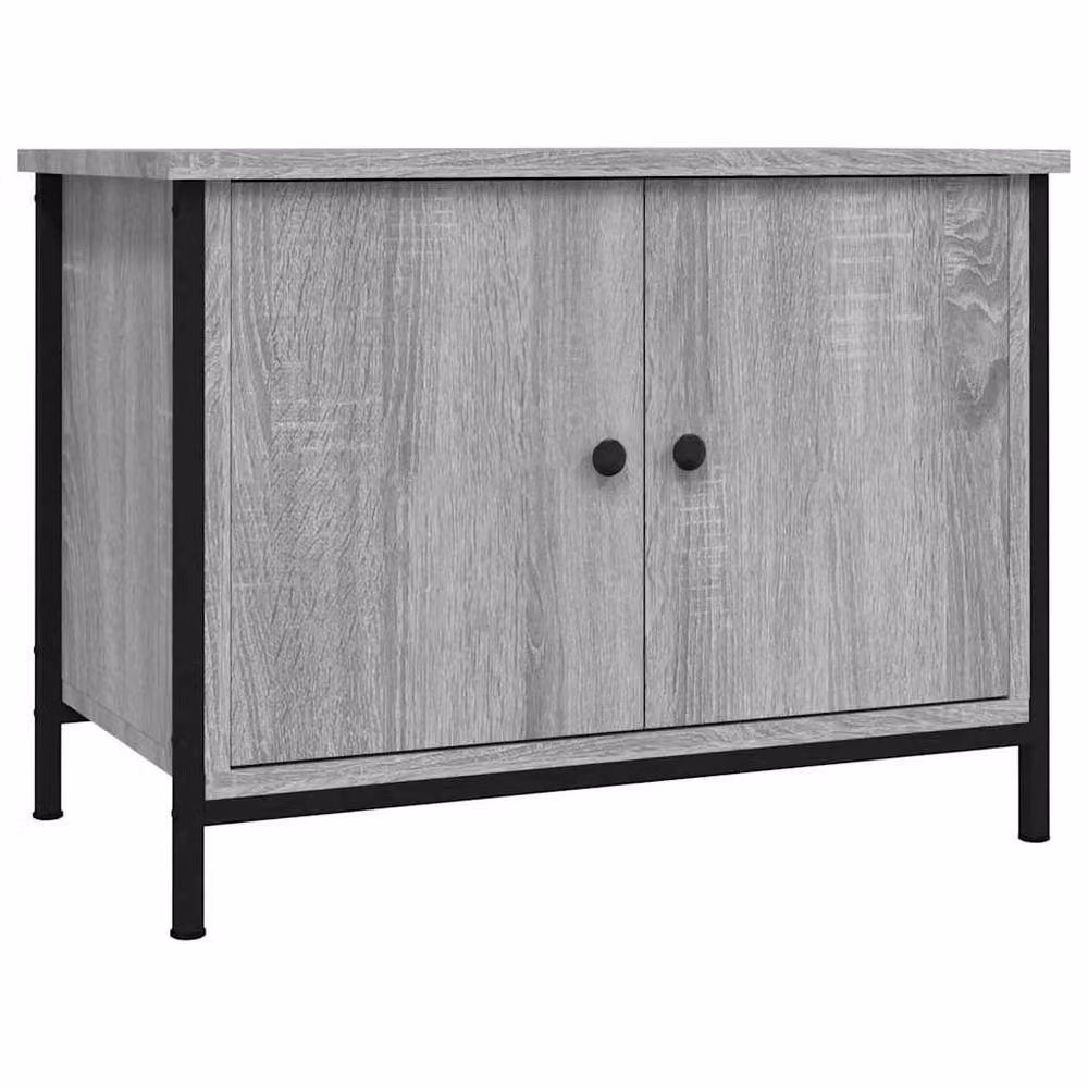 Berkfield Home TV Cabinet with Doors in Grey Sonoma, W/D/H: 60 x 35 x 45 cm – 2
